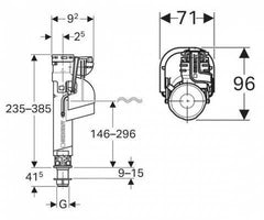 Geberit Type 360 Doldurma Grubu 3/8