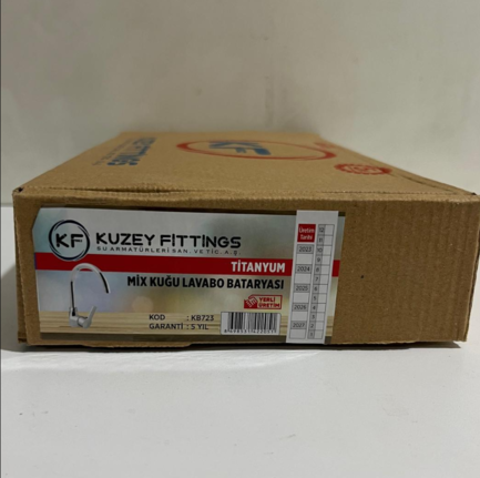 KB723 TİTANYUM MİX KUĞU LAVABO BATARYASI