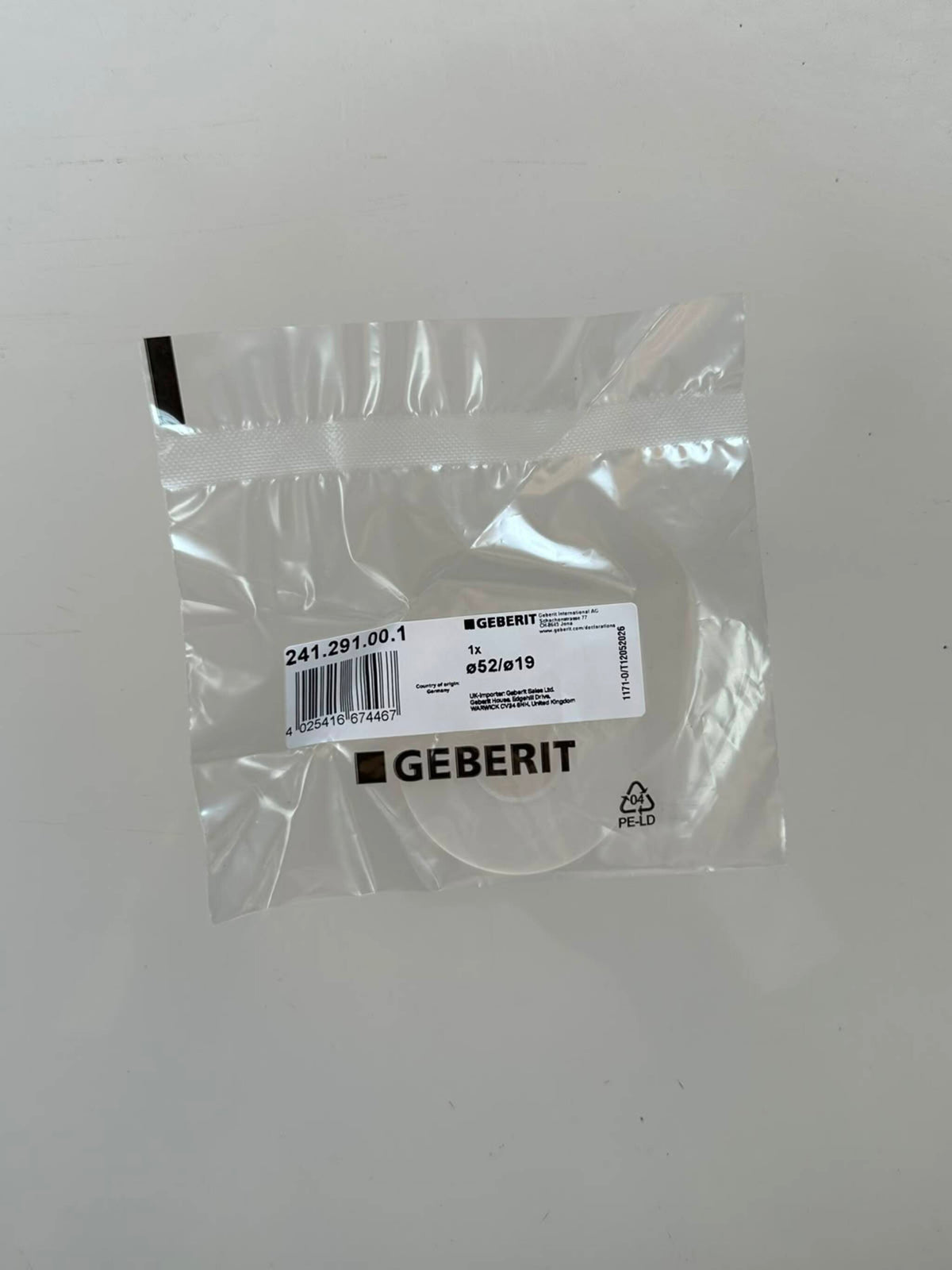 Geberit İnce Rezervuar İçin Alt Conta 52.5x19.5x3